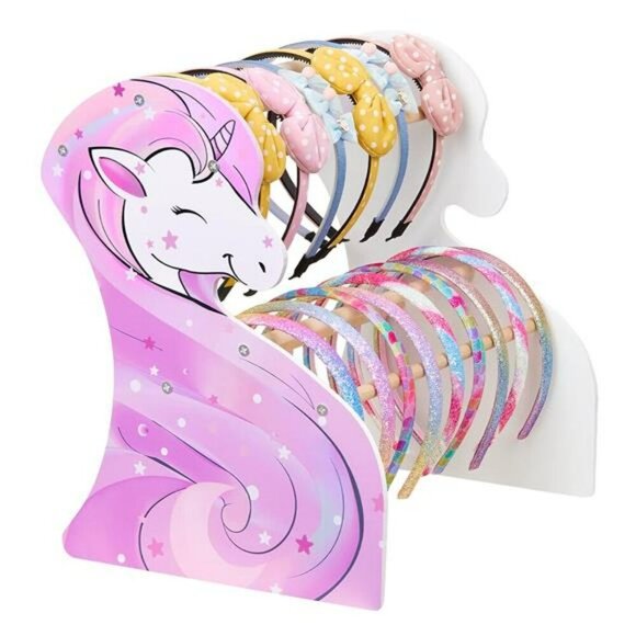 Unicorn Headband Holder Organizer Girls Hair Accessories Storage Display Stand - Picture 1 of 7